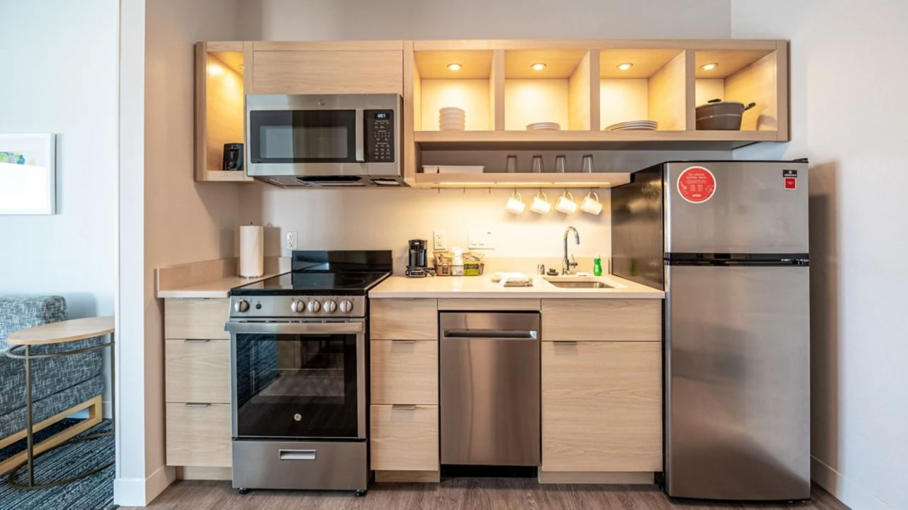 Suite Kitchen at Towneplace Suites Las Vegas North I-15