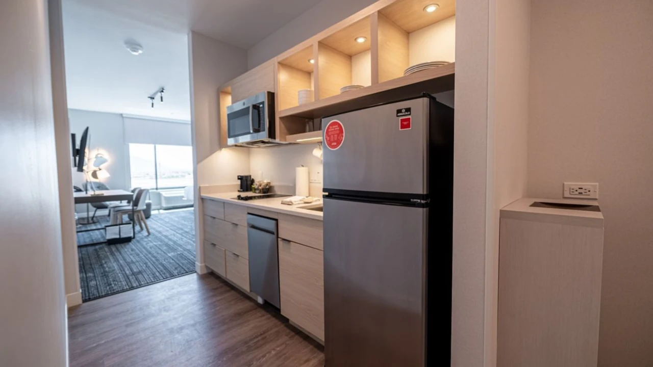 Suite Kitchen at Towneplace Suites Las Vegas North I-15