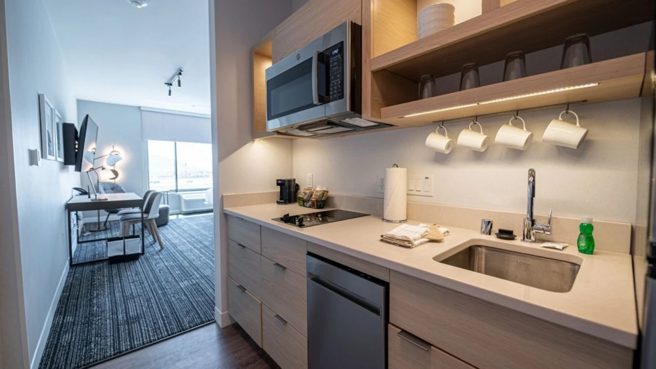 Suite Kitchen at Towneplace Suites Las Vegas North I-15
