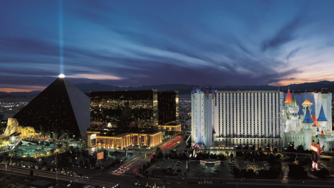 Hotel Exterior at Luxor Hotel and Casino Las Vegas