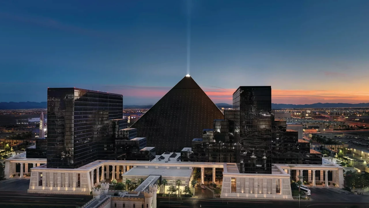 Hotel Exterior at Luxor Hotel and Casino Las Vegas