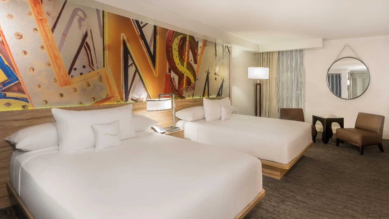 Deluxe Room Two Queens at The Linq Hotel and Casino Las Vegas