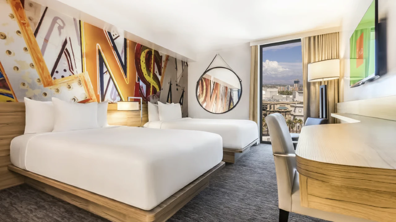 Deluxe Room Two Queens at The Linq Hotel and Casino Las Vegas