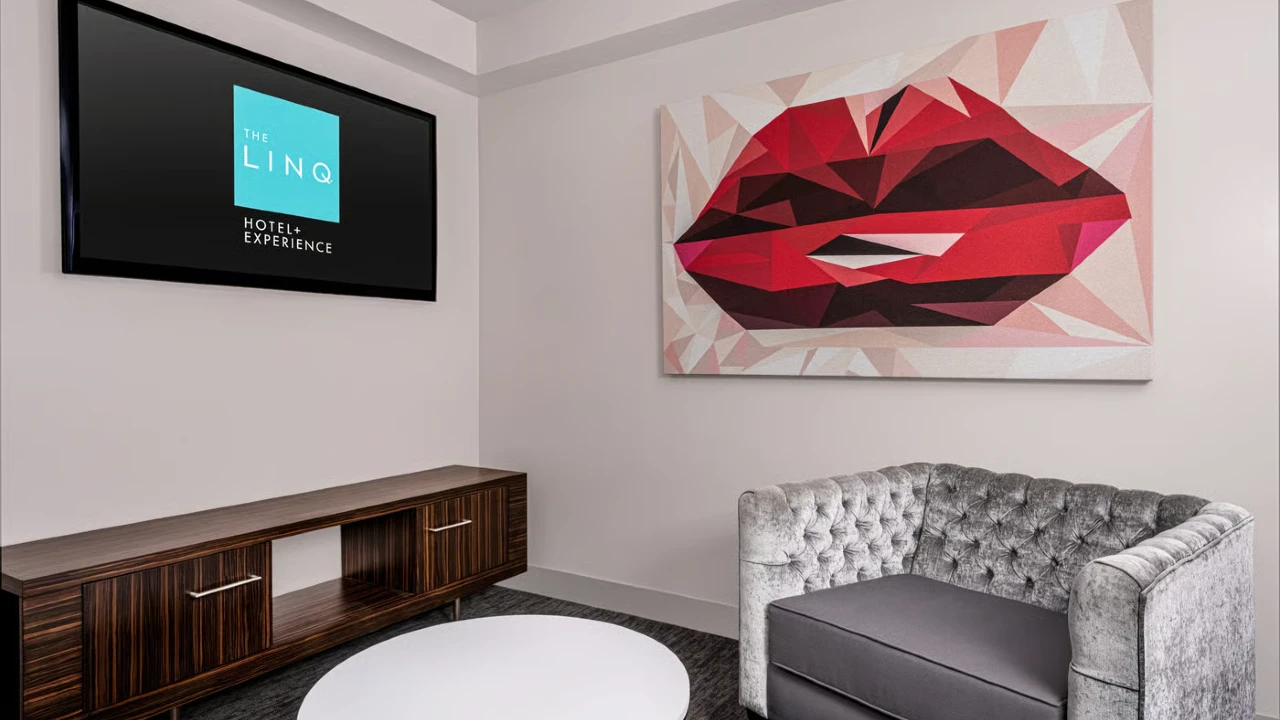 Studio Suite Living Area at The Linq Hotel and Casino Las Vegas