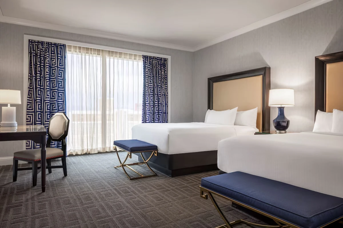 Palace Partial Strip View Room Two Queens at Caesars Palace Las Vegas