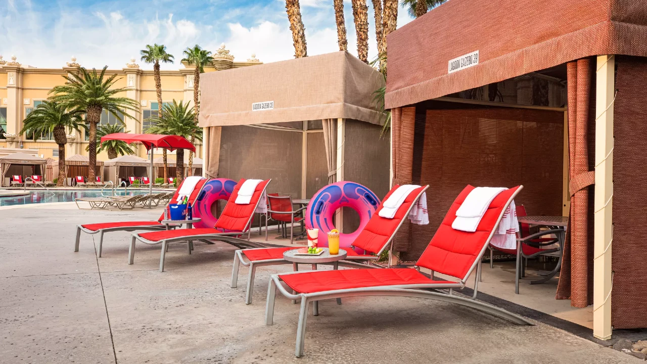 Pool Cabanas at Mandalay Bay Resort and Casino Las Vegas
