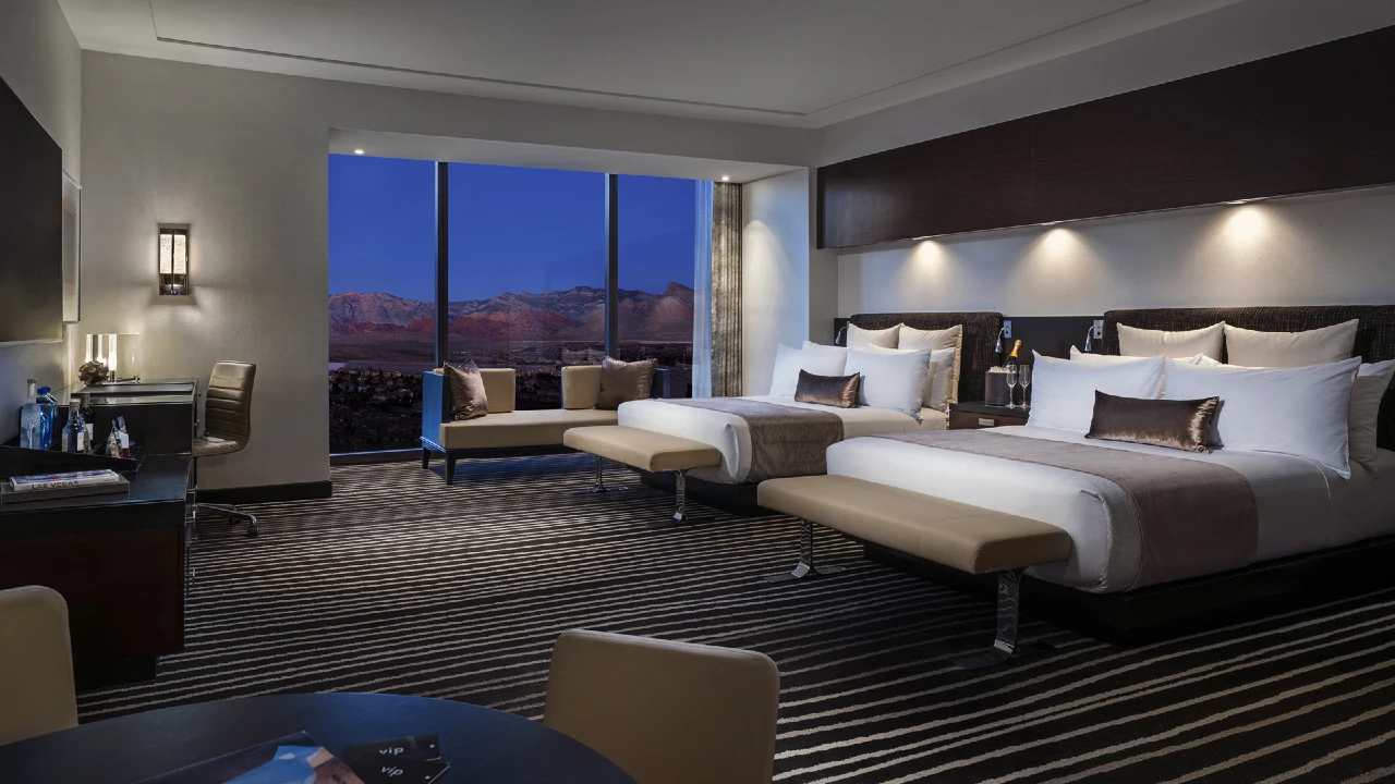 Executive Two Queens Corner Room at Red Rock Casino Resort and Spa Las Vegas