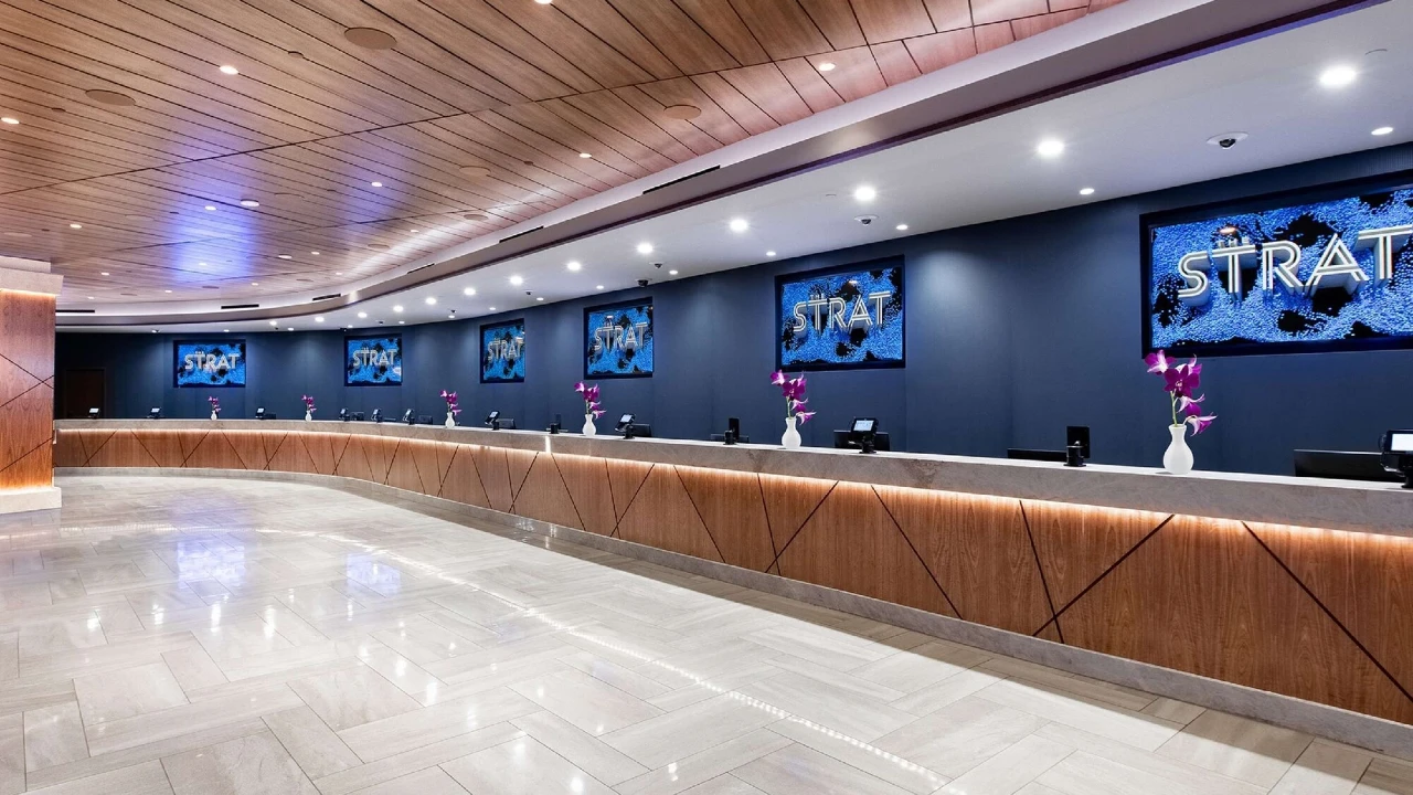 Front Desk at The Strat Hotel Casino Tower