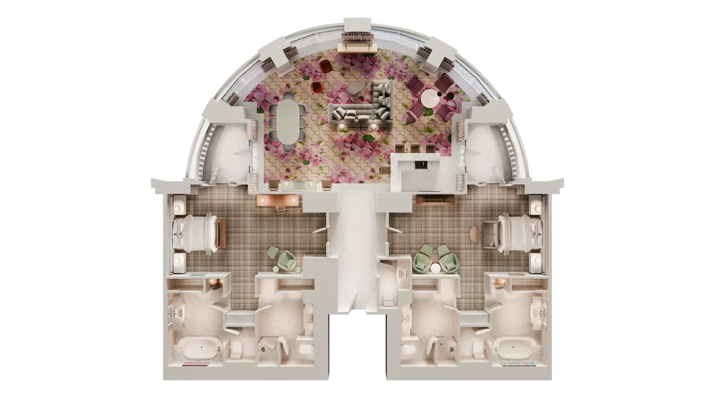 Two Bedroom Grand Lakeview Suite at Bellagio Las Vegas
