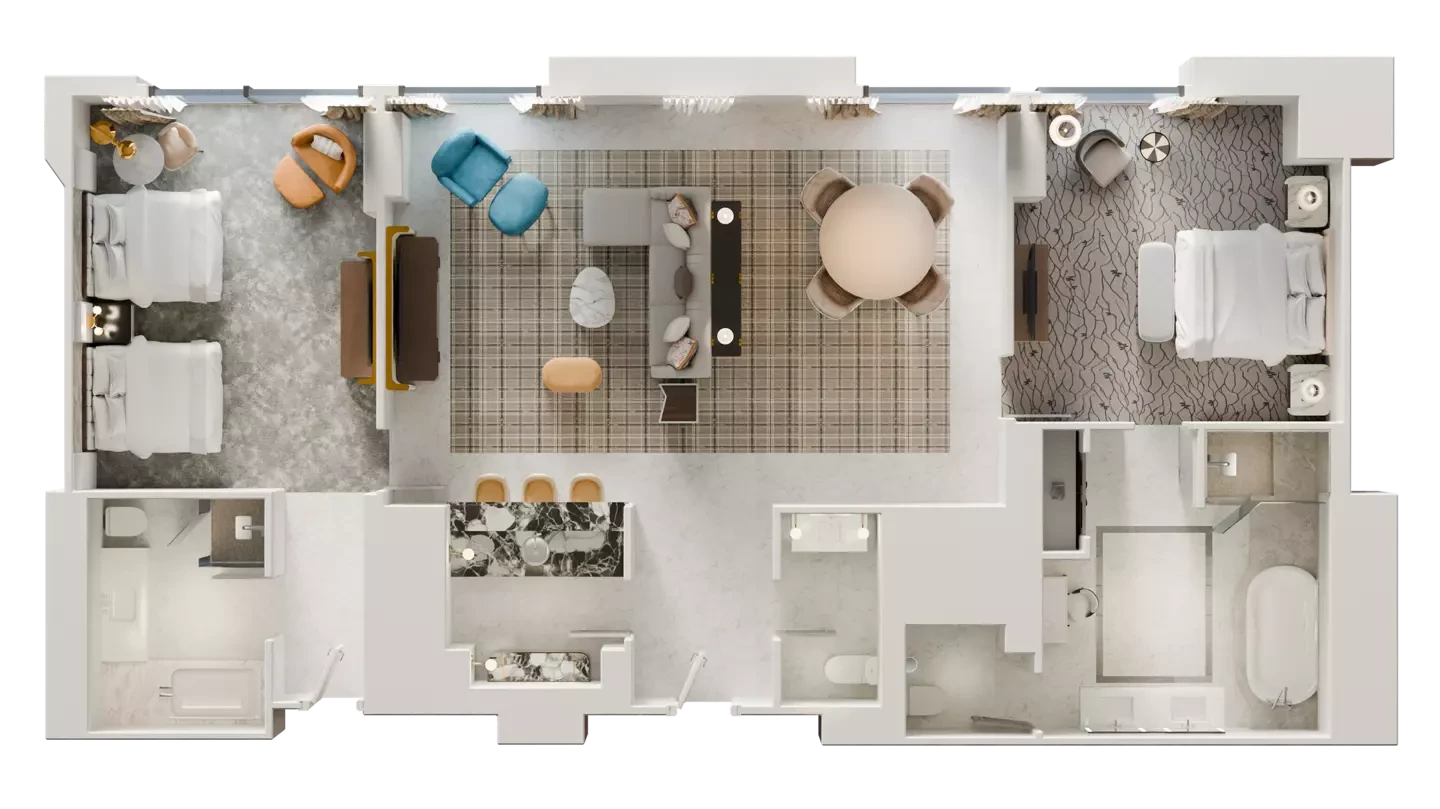Two Bedroom Tower Suite at Bellagio Las Vegas