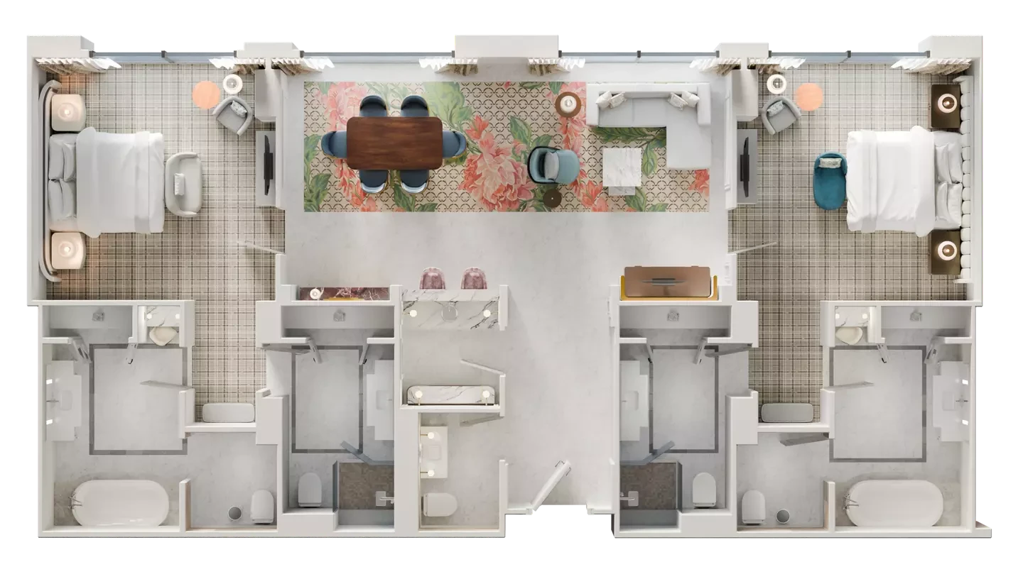 Two Bedroom Penthouse Suite at Bellagio Las Vegas