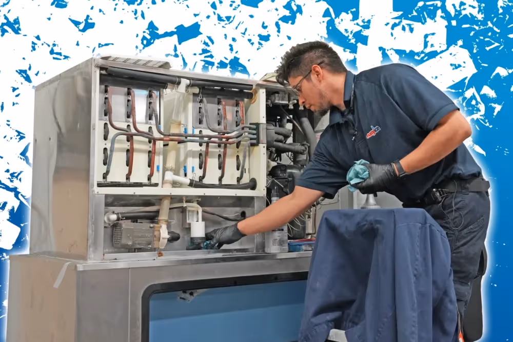 Easy Ice article on what to do if your ice machine water line is leaking — Commercial Ice Machine plumbing guide.