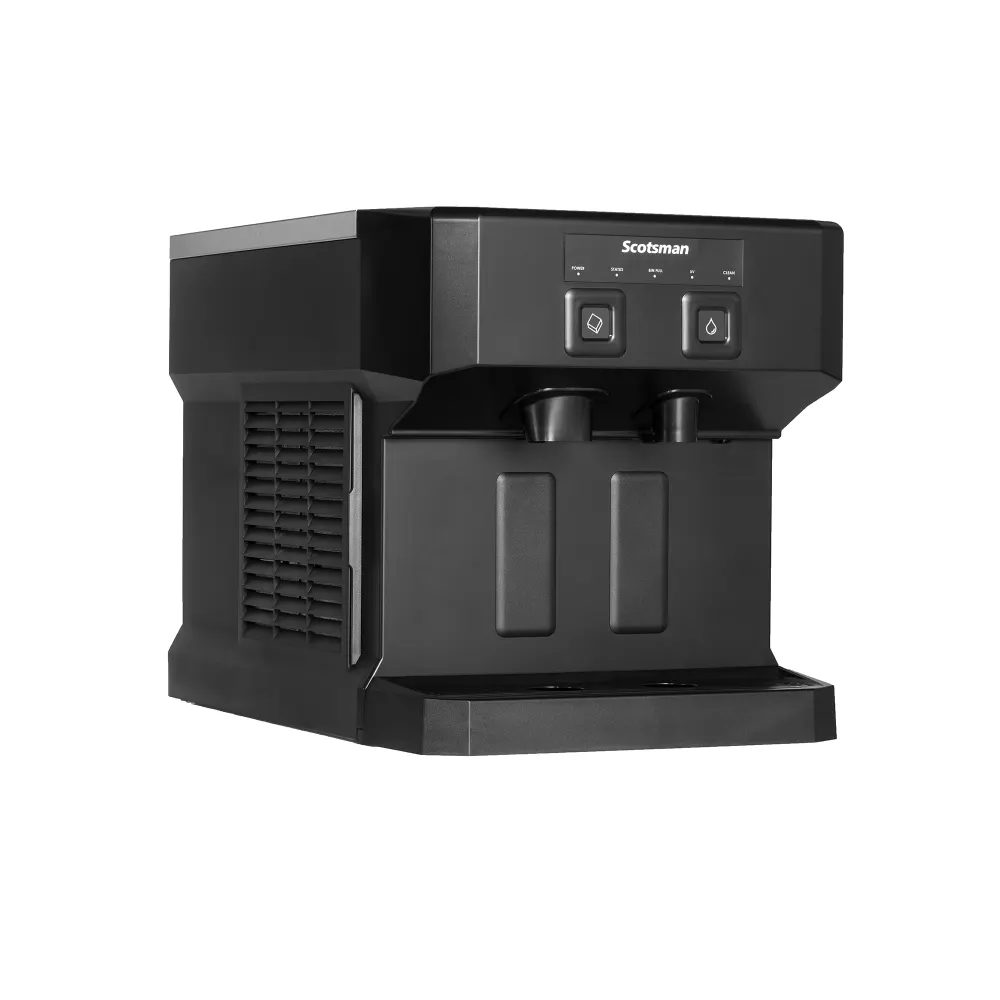 Scotsman HID207ABX-1 compact cubelet ice and water dispenser, available through Easy Ice commercial ice machine lease programs.