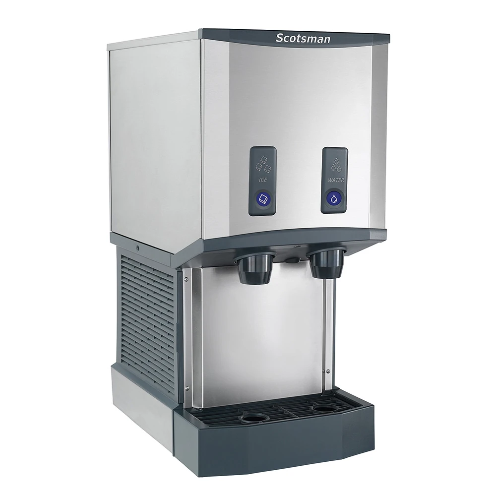 Scotsman HID312ABX-1 compact cubelet ice and water dispenser, available through Easy Ice commercial ice machine lease programs.