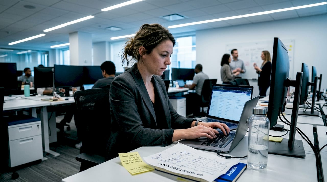 Sales leader integrating AI with CRM