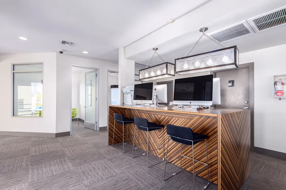 Business Center with computers and desk