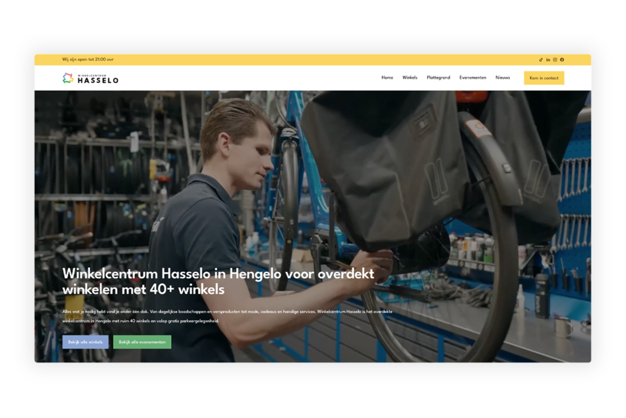 Winkelcentrum Hasselo - Website thumbnail