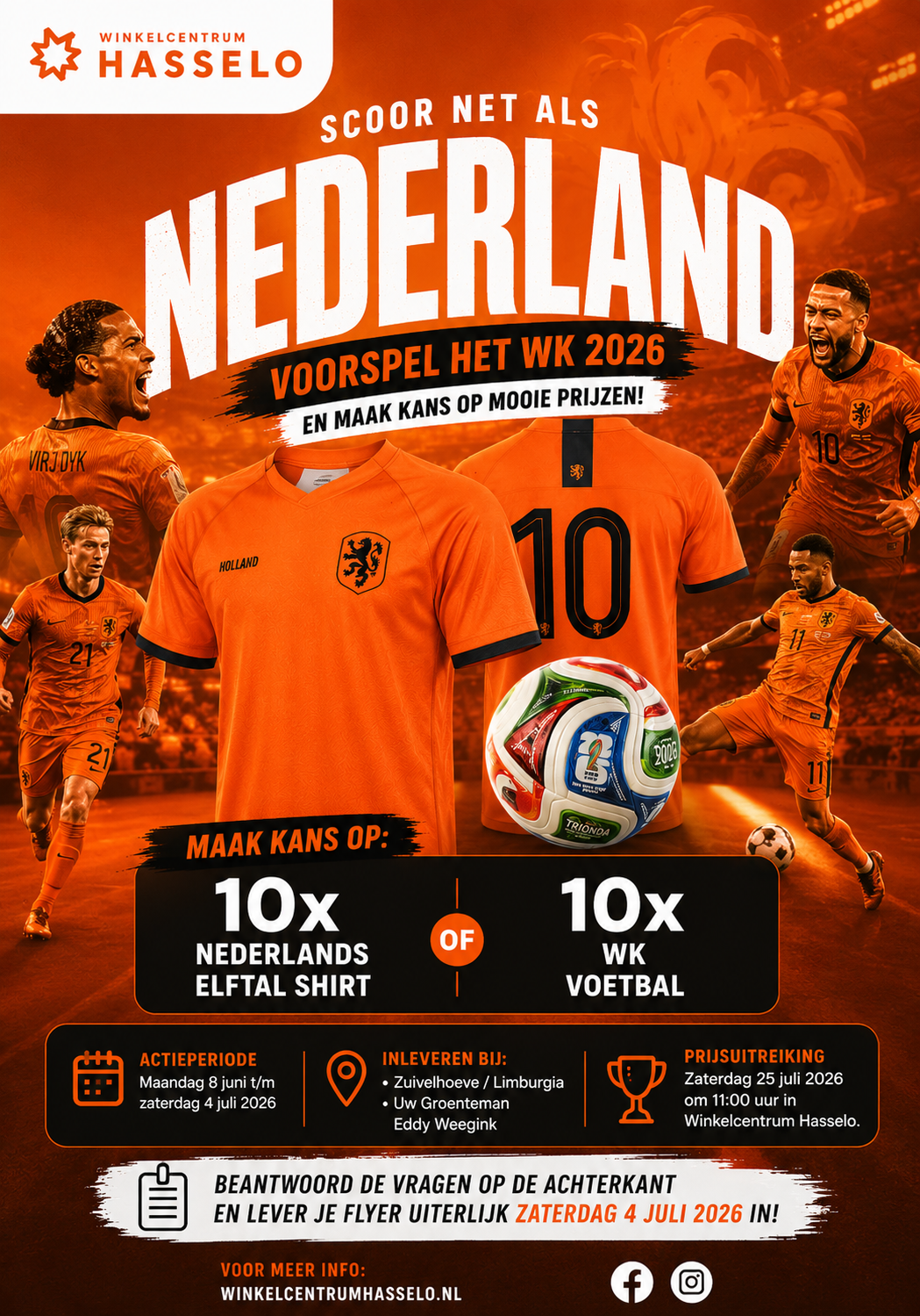 Scoor jij ook WK 2026 actie van Winkelcentrum Hasselo