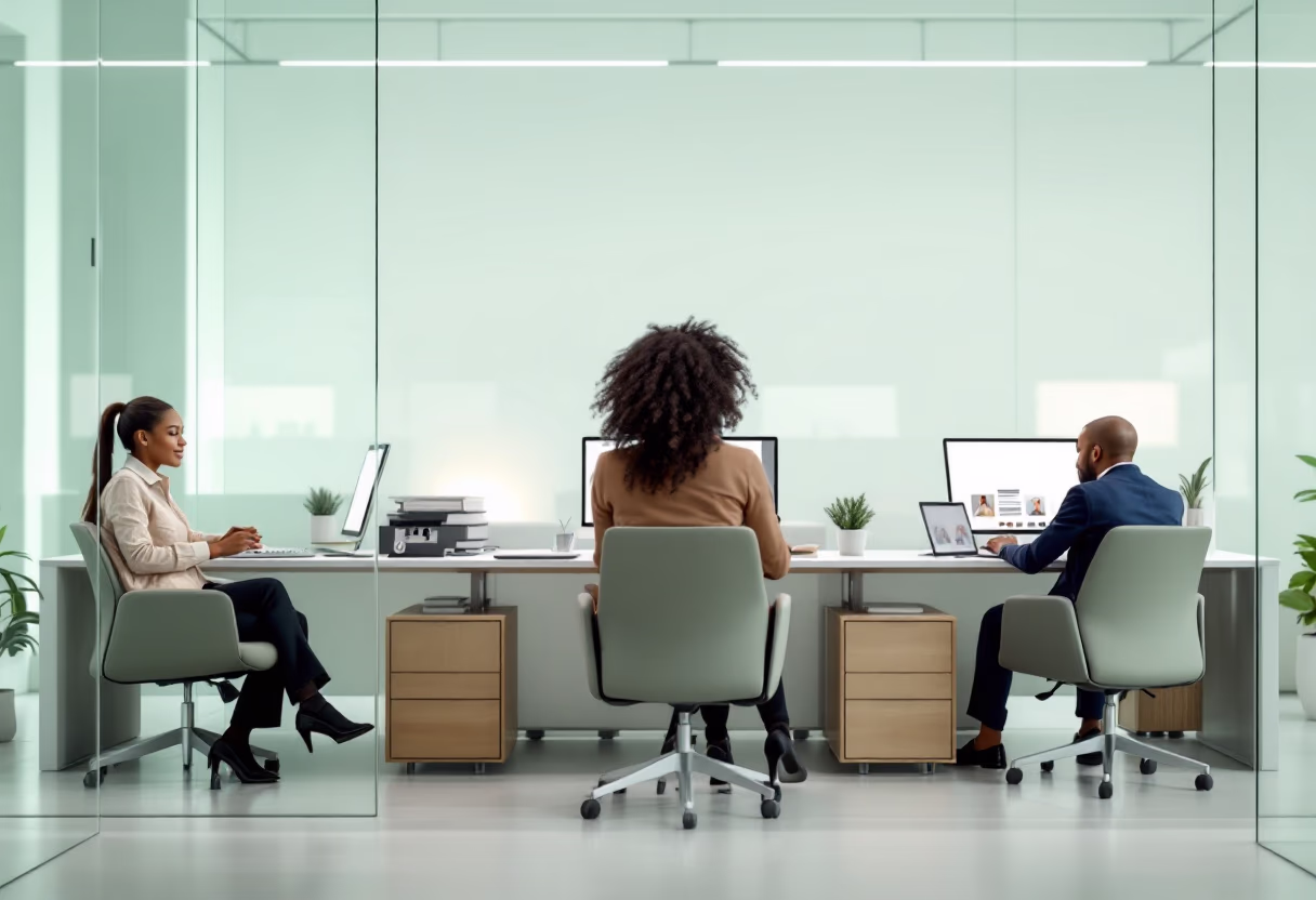 image of a contact center environment