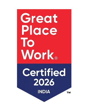 Great Place To Work Certified 2026–2027 badge — Svadha Group