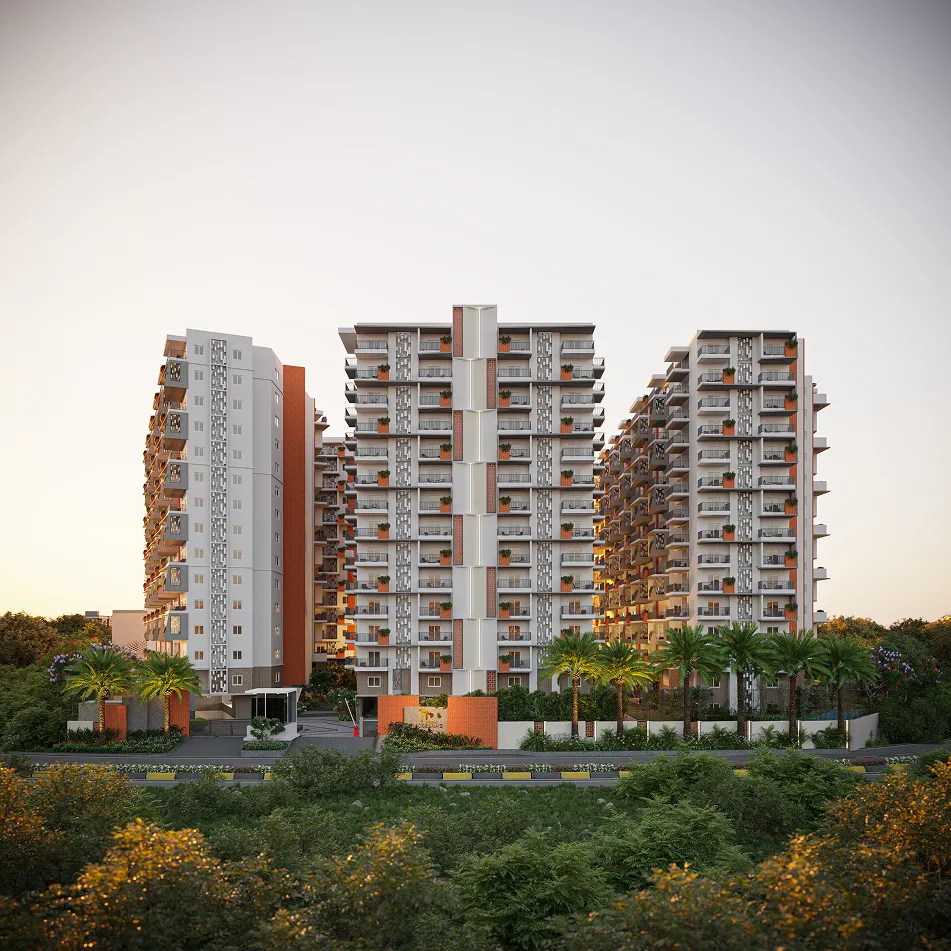 Svadha MacKenna's residential towers in Kollur, Hyderabad