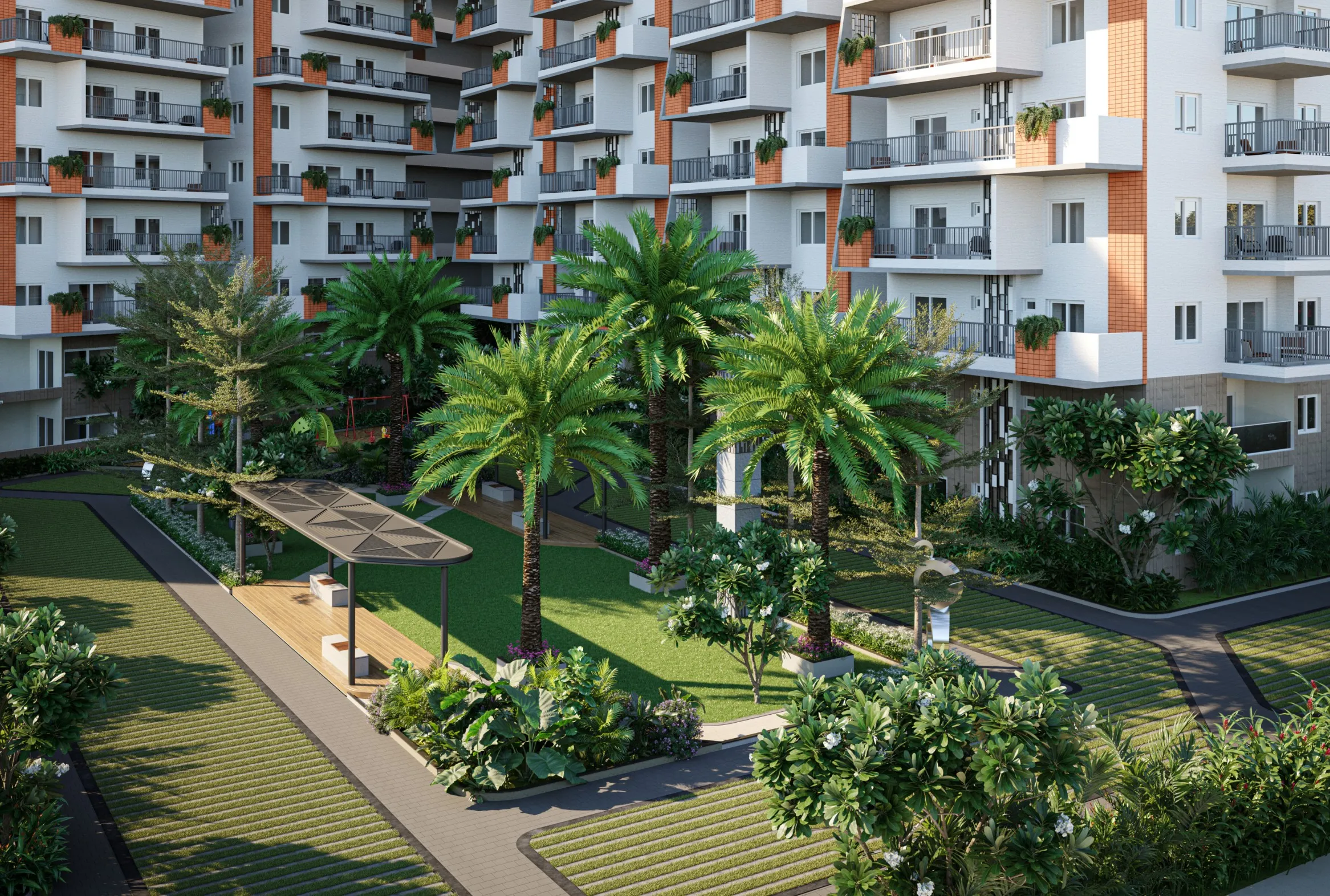 Svadha residential project view, Hyderabad