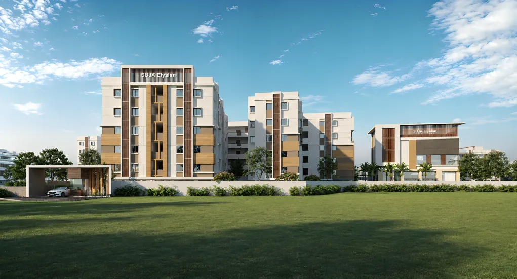 Suja Elysian residential community in Pragathi Nagar, Hyderabad