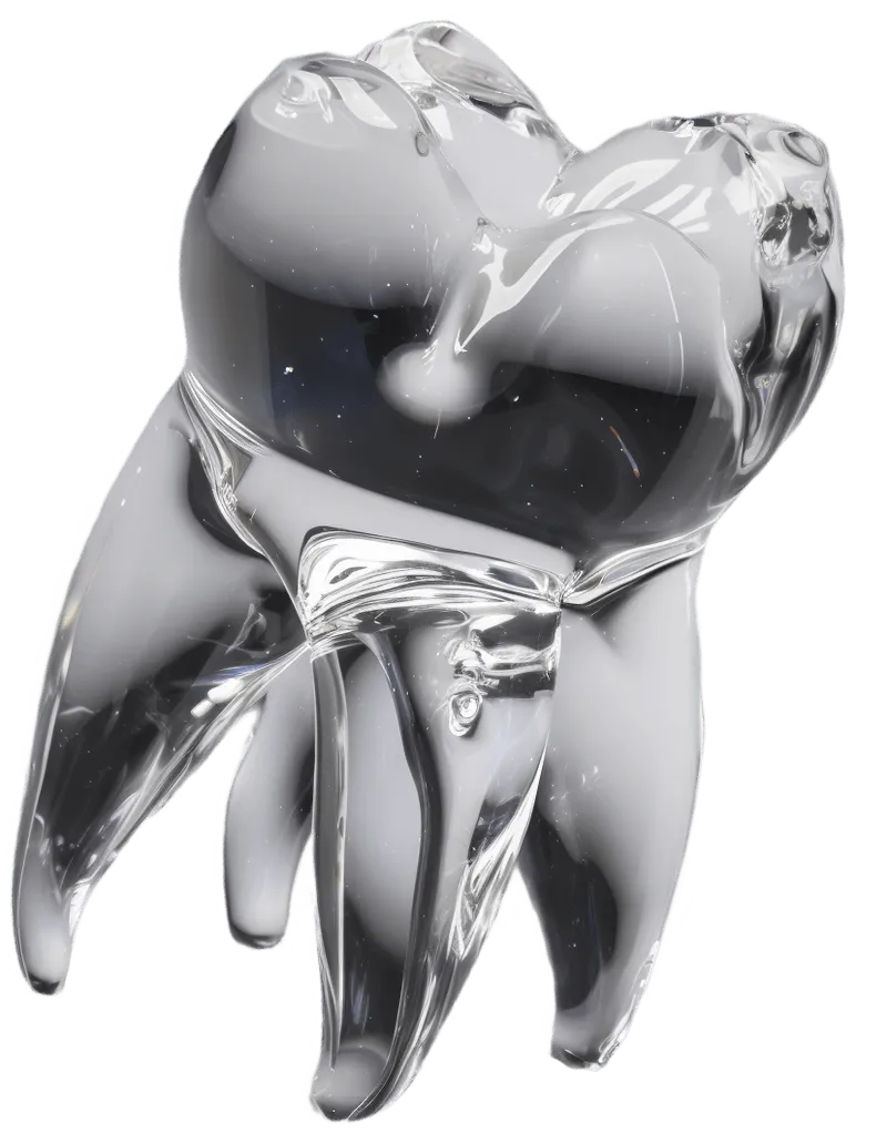 Glass tooth.