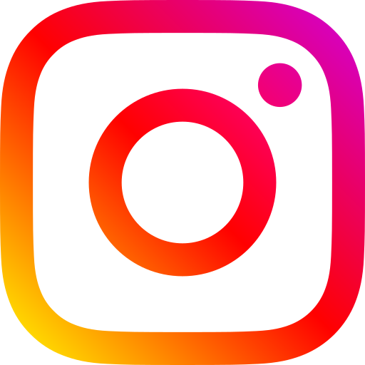 Icône de l'application Instagram avec un dégradé de couleurs allant du jaune à l'orange, rouge, violet et rose.