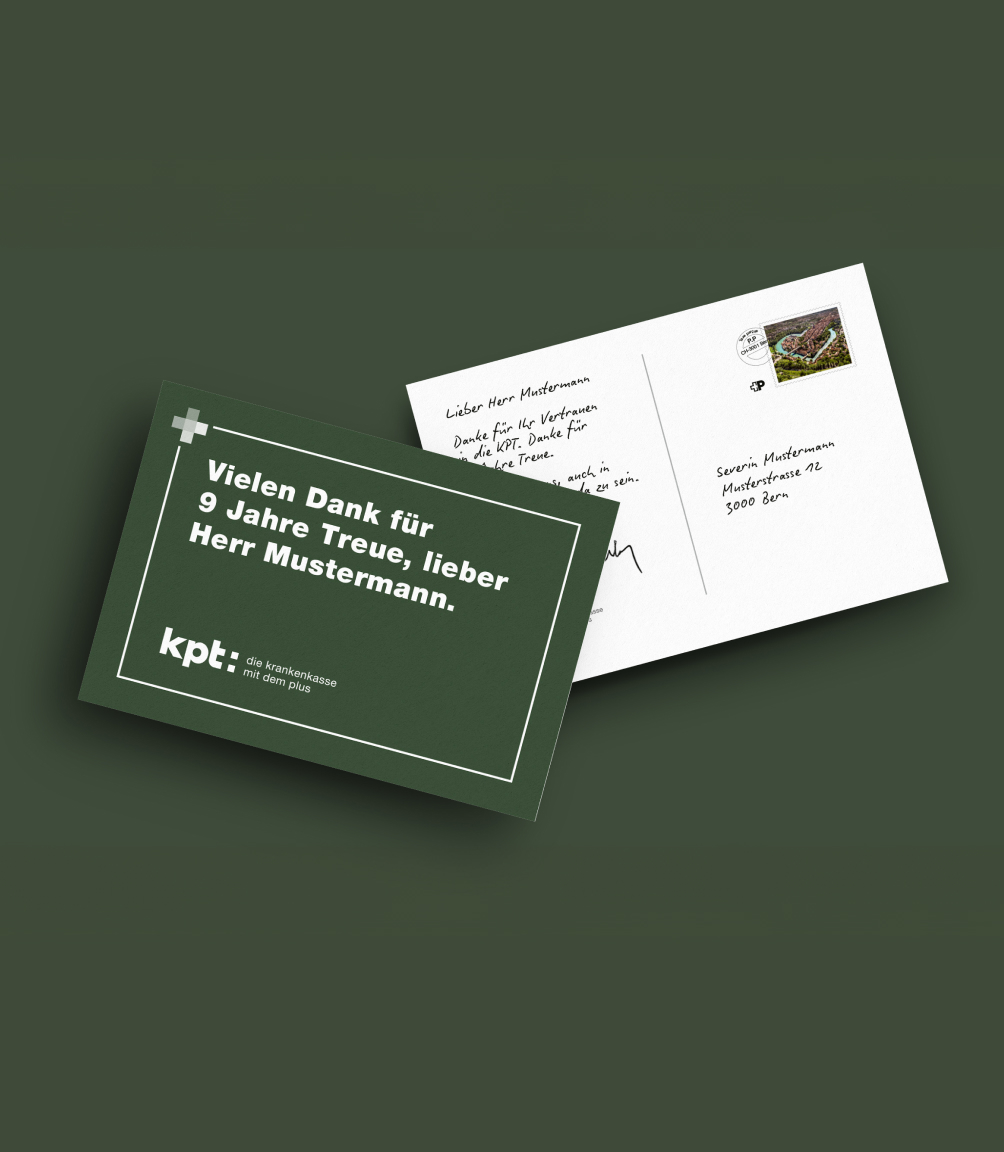 Gedruckte Karten des KPT Loyalty Language Model in Grün