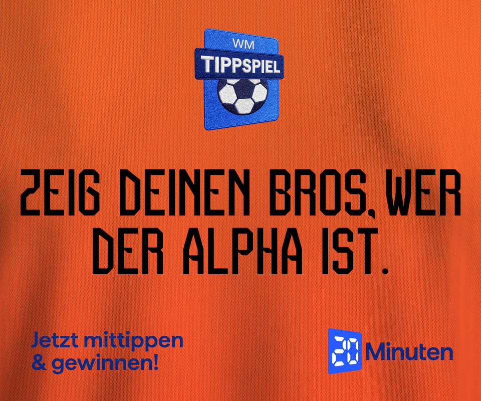 20 Minuten Tippspiel Sujet «Zeig deinen Bros, wer der Alpha ist.»