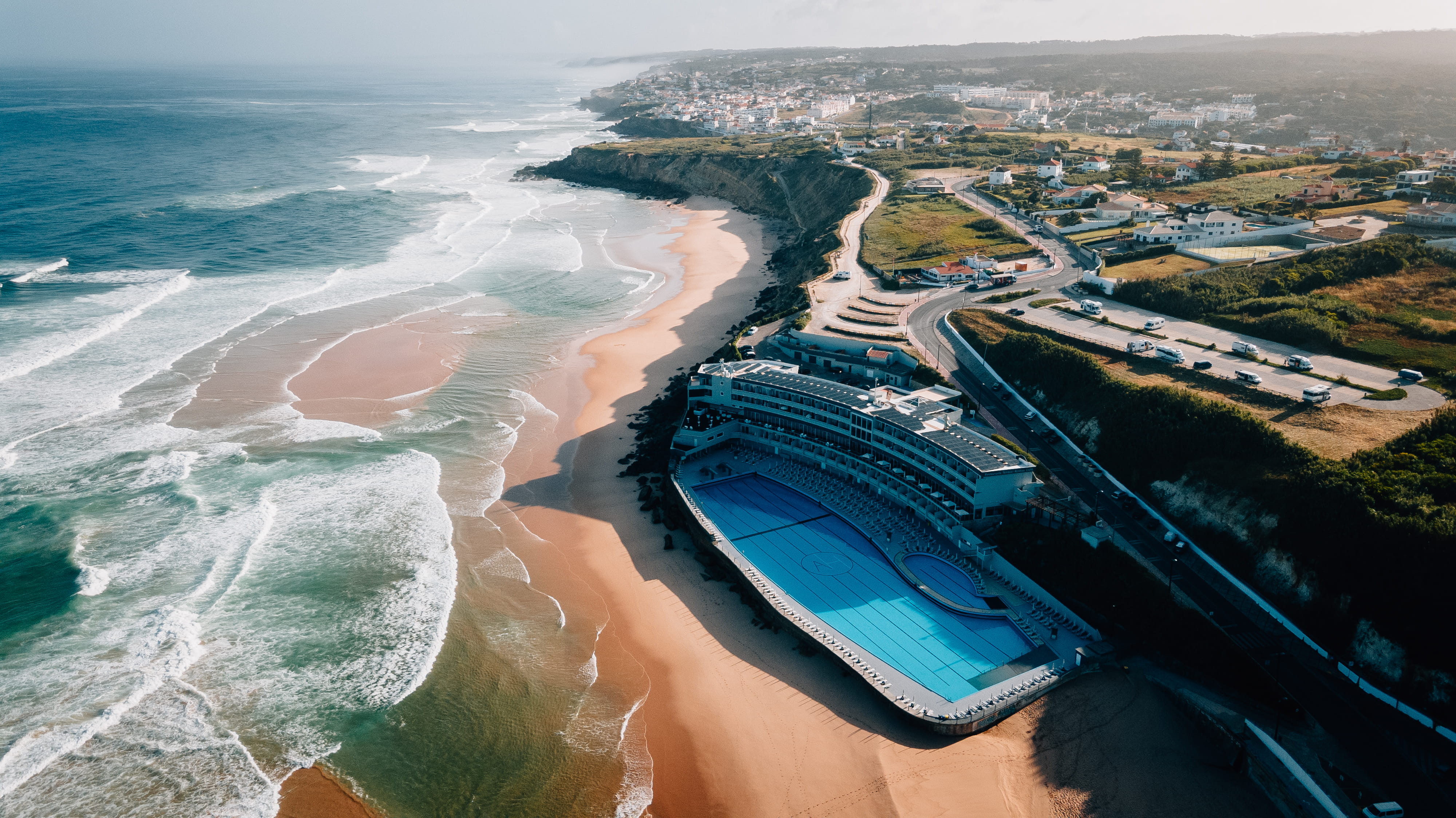 Aerial view of Arribas Sintra Hotel and ocean pools
