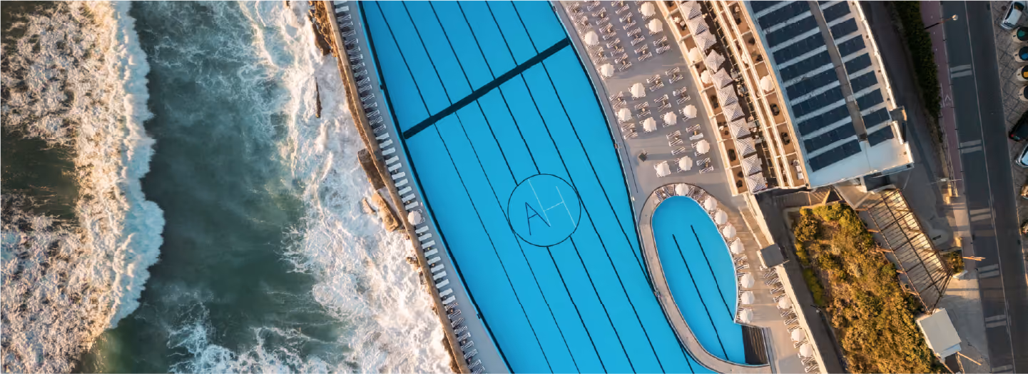 Arribas Sintra Hotel pool from above