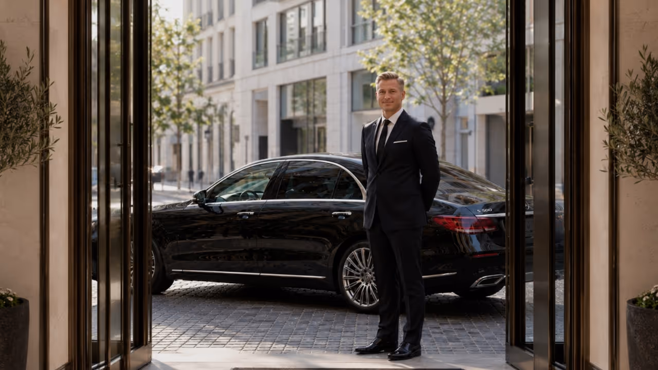 Luxury chauffeur service in Oslo with private driver by Moveolux for elegant Scandinavian travel