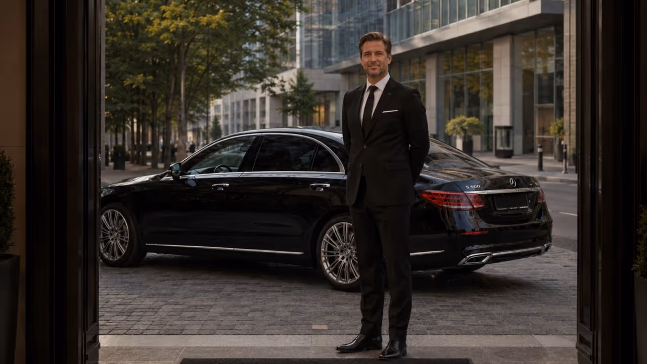 Luxury chauffeur service in Montreal with private driver by Moveolux for premium private travel