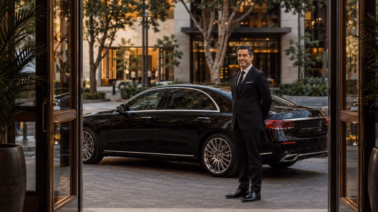 Luxury chauffeur service in Lima with private driver by Moveolux for elegant urban travel