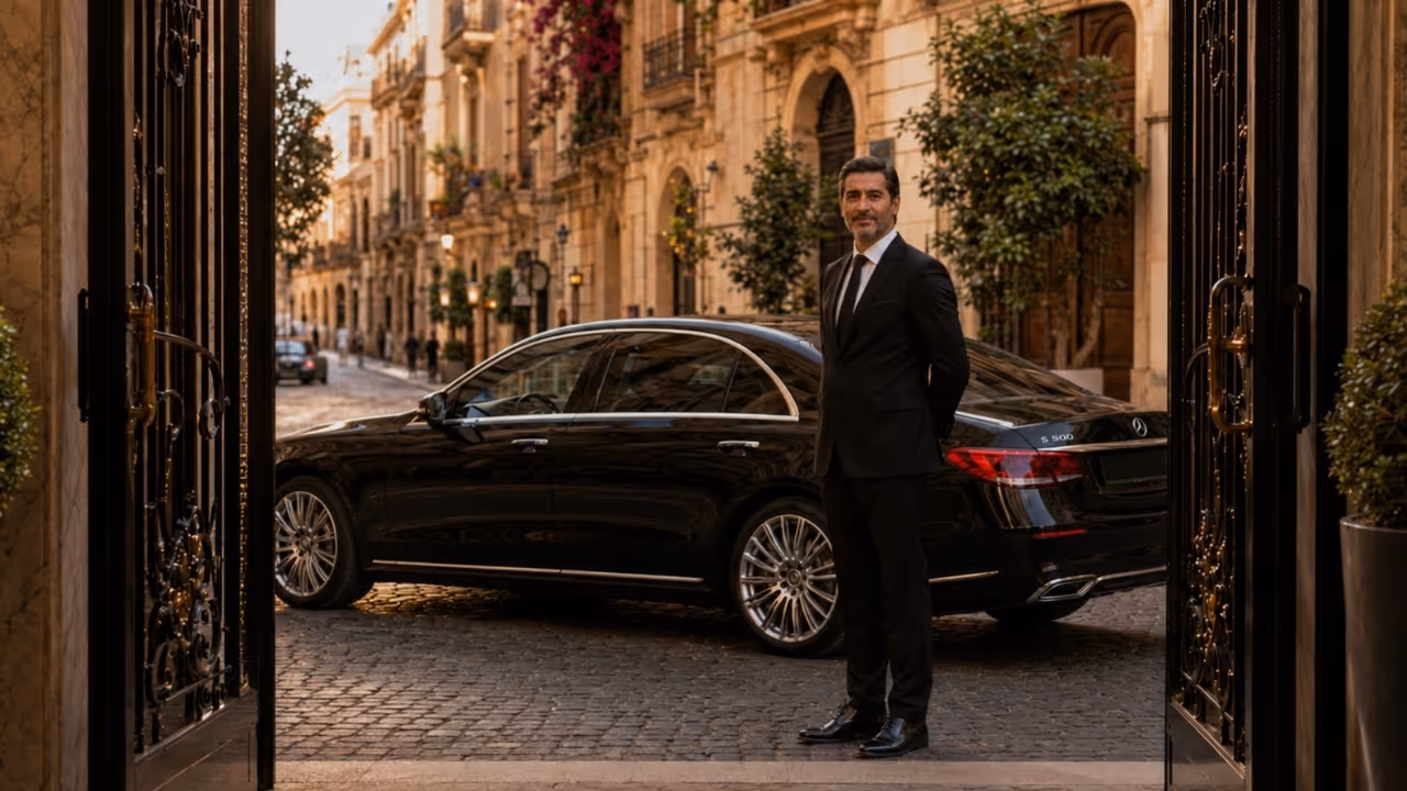 Servizio di noleggio con conducente di lusso a Genova con autista privato Moveolux per transfer premium sulla costa