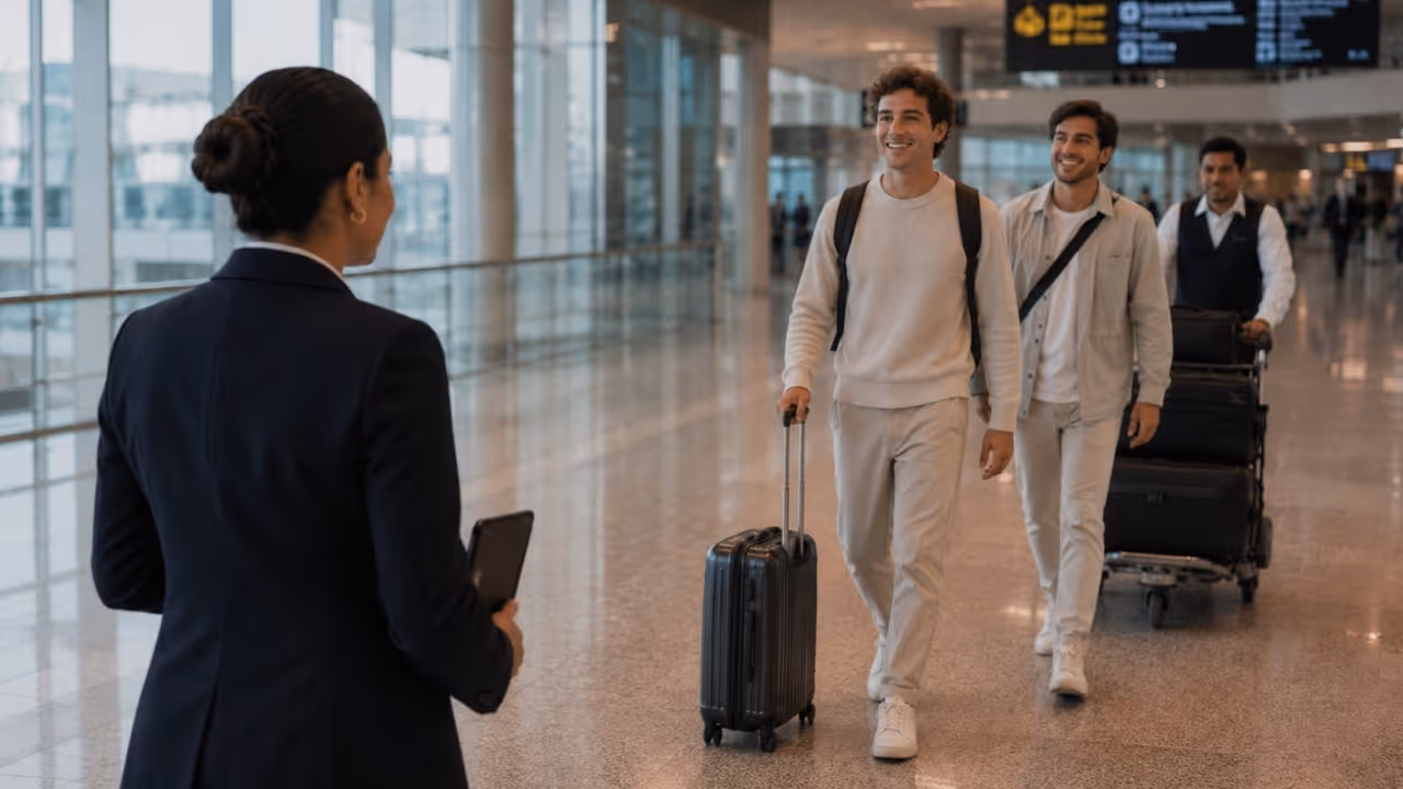Servizio VIP Meet & Greet Moveolux presso Aeroporto di São Paulo–Congonhas – CGH con fast track, assistenza in aeroporto, supporto bagagli e coordinamento transfer privato con chauffeur.