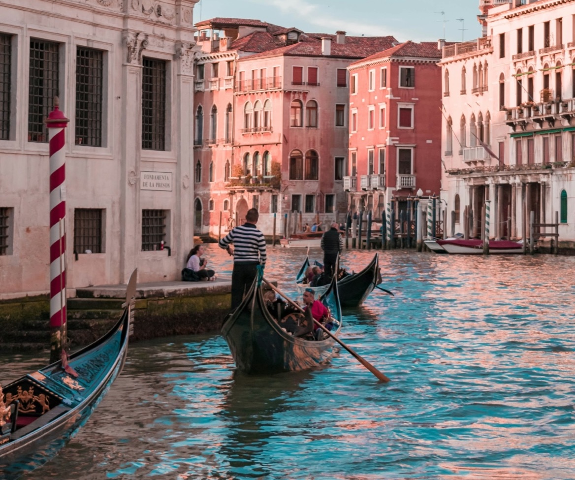 Private water taxi in Venice navigating the canals for a luxury transfer service