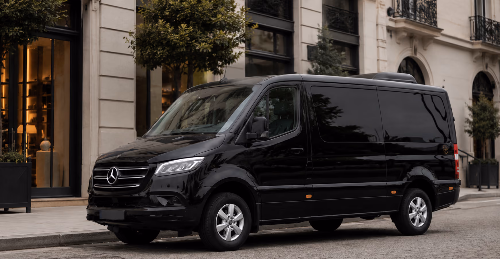 Mercedes Sprinter Van 8 exterior for private chauffeur service and premium group transfers
