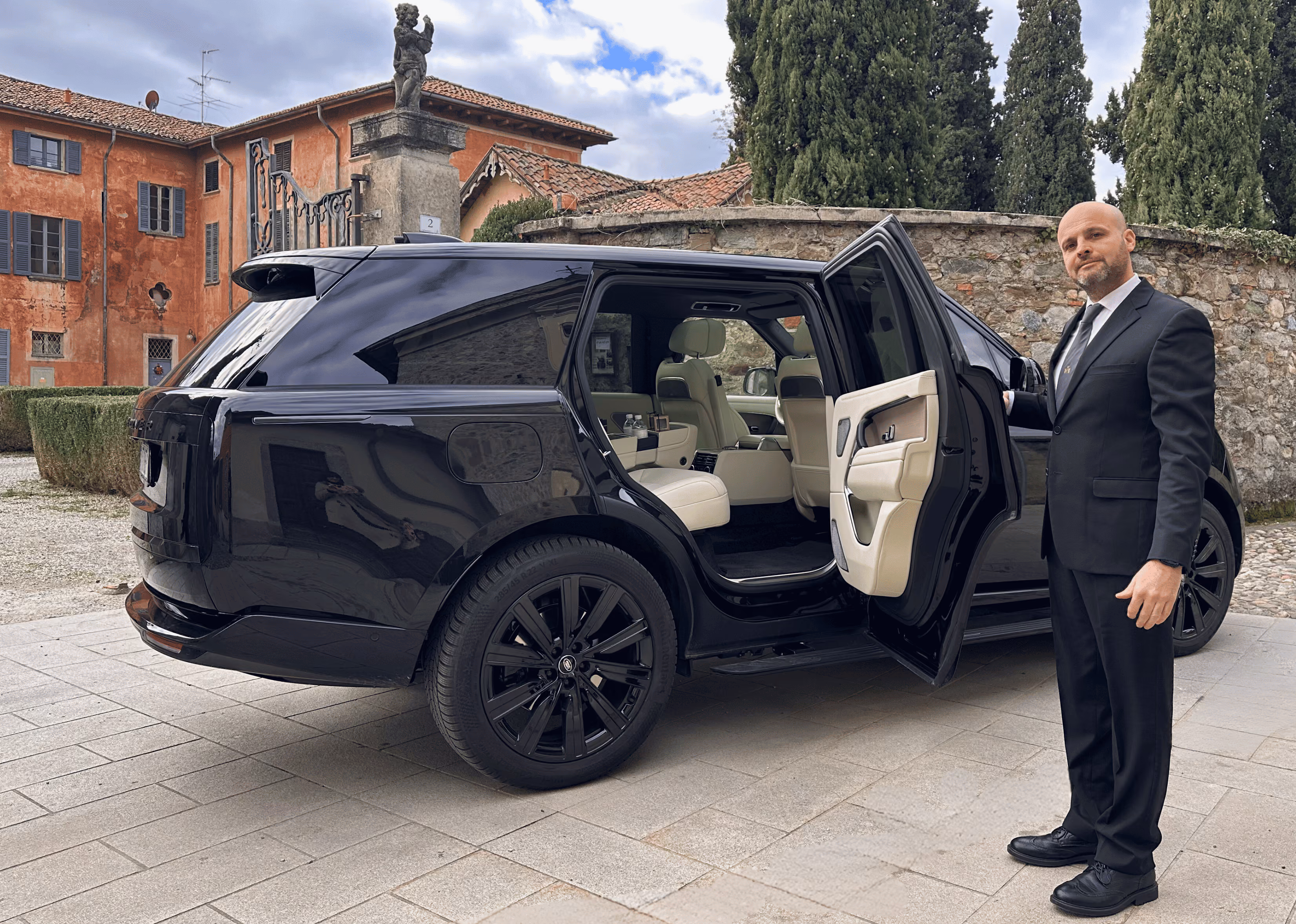 Range Rover Autobiography with chauffeur for premium city travel and exclusive long-range journeys