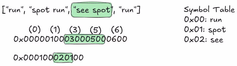 FSST style encoding example