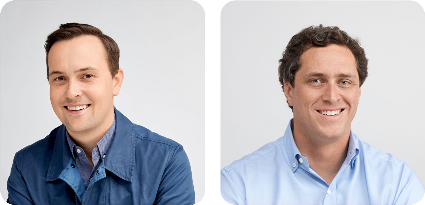 Left: portrait of Tim Harris, Director of New Business for Bullhorn Right: portrait of Will Coffman, Partner