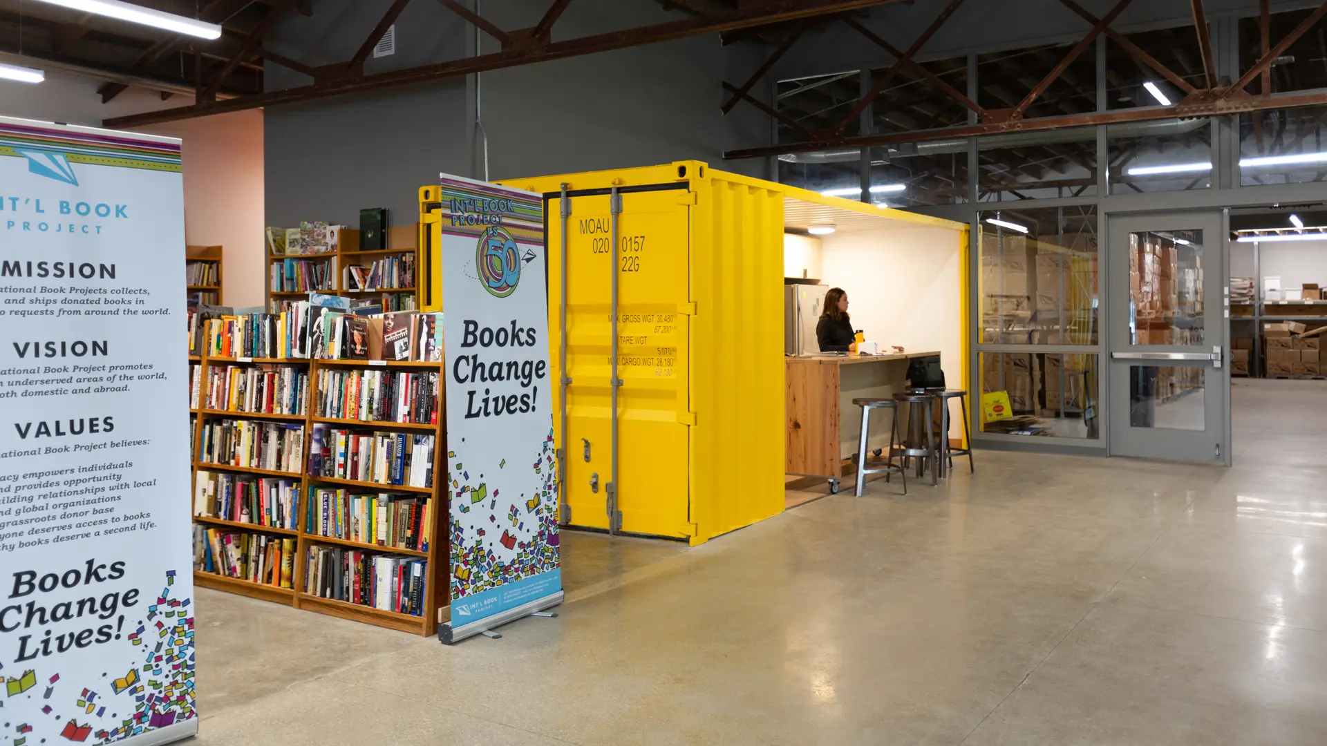 The International Book Project warehouse