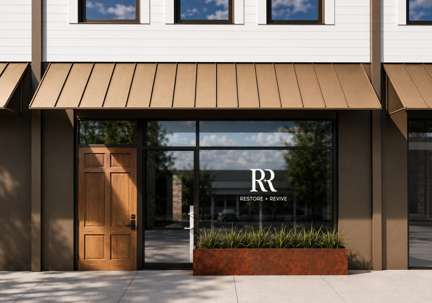 Restore + Revive Charleston building entrance rendering