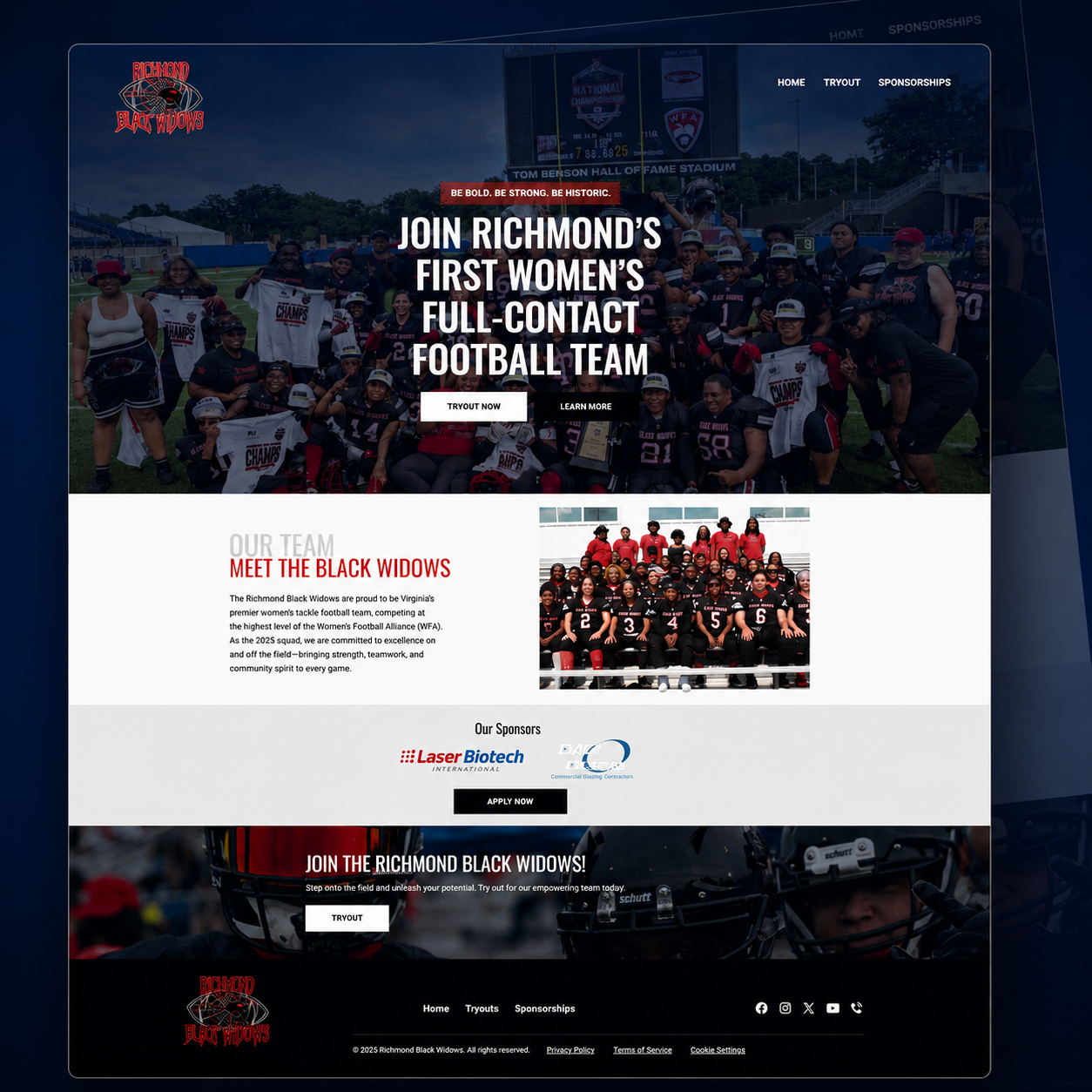 Richmond Black Widows website