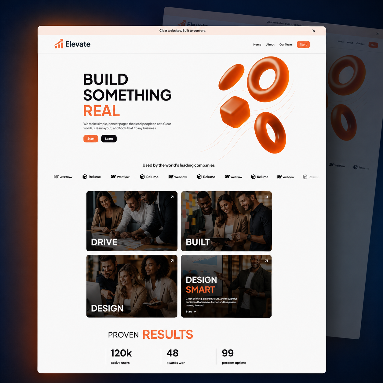 Agency template website