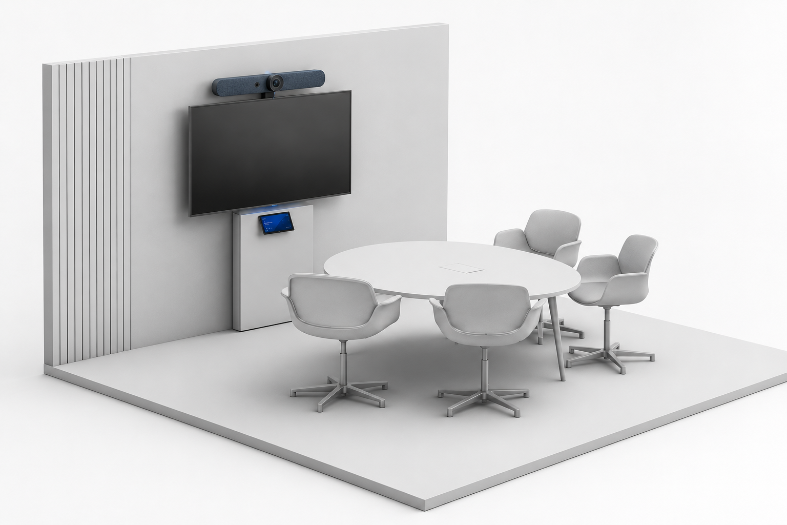 Huddle room meeting setup