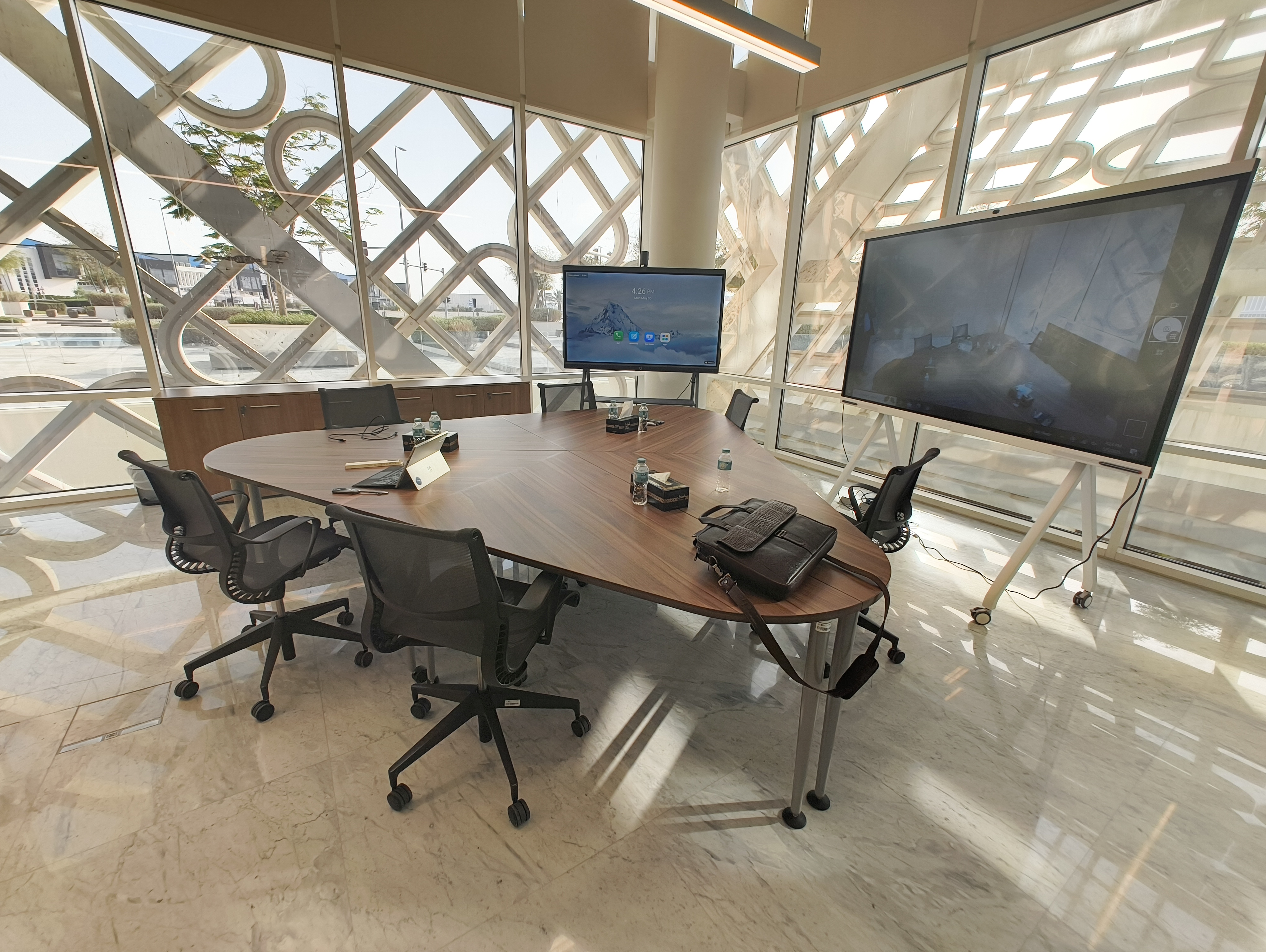Conference room AV setup by Technobriq