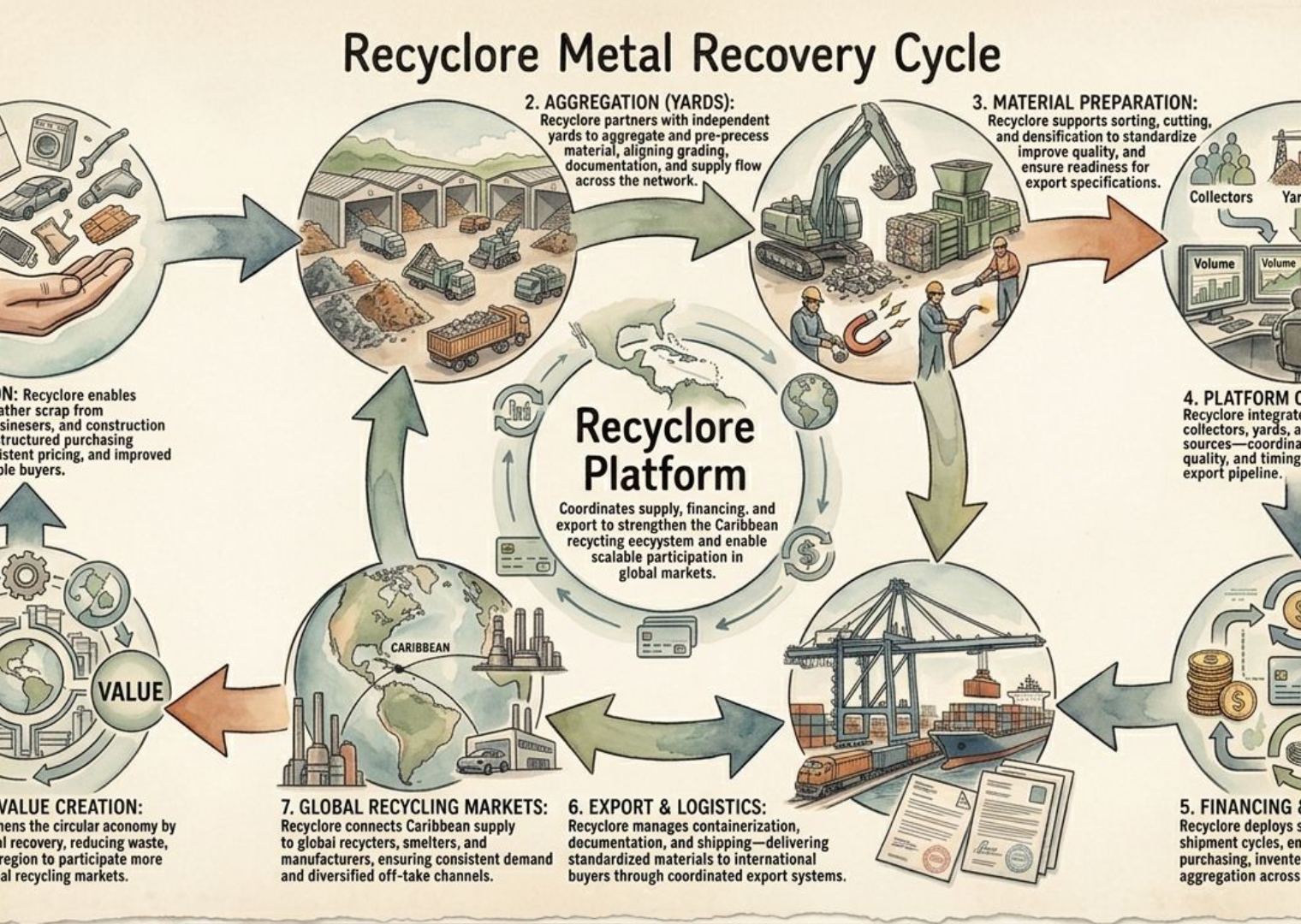 From Collection to Export: Mapping the Scrap Flow